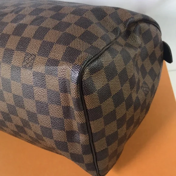 Speedy 30 damier ebene Louis Vuitton - Picture 8 of 15